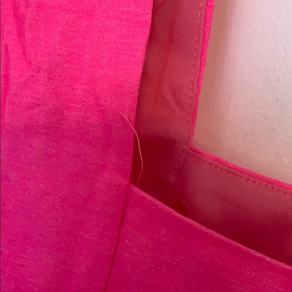 Neon Pink Bralette Style Crop Top - Picture 4 of 4